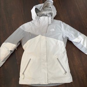 White and Grey Snow Jacket